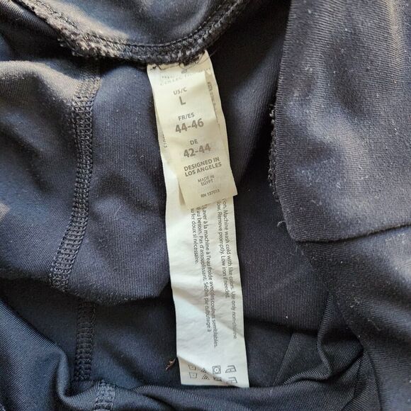 Blance Collection High Rise Compression Yoga Shorts Women's Size Large Black - Picture 5 of 5